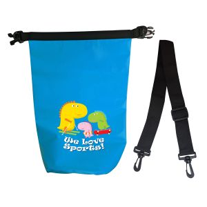 Waterproof Roll Top Dry Bag, 10l, Blue, with Adjustable Shoulder Strap | ChronoSports