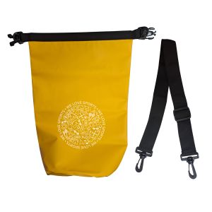Waterproof Roll Top Dry Bag, 10l, Yellow, with Adjustable Shoulder Strap | ChronoSports