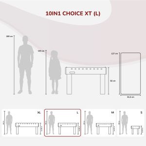 Choice-XT Multifunktionstisch, 10in1 | Carromco