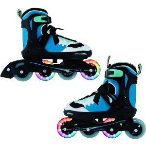 Inline Skates Karuso Größe 29-33 für Kinder/Erwachsene mit LED-Rädern | ChronoSports