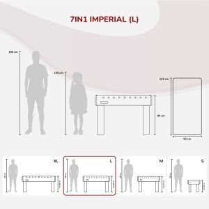 Imperial-XT Multifunktionstisch, 7 in 1 | Carromco