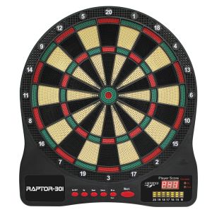 Raptor-301 electronic Dartboard, 4-hole | Carromco