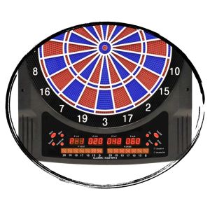 Classic Master II elektronische Dartscheibe, 2-Loch mit Adapter | Carromco