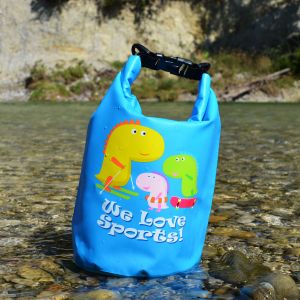 Wasserdichte Tasche Aquino, 5l, Blau, Seesack/Packsack mit Tragegurt 