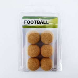 Table football balls Set, 6x natural cork | Carromco