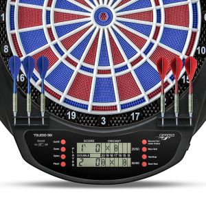 Toledo-301 electronic Dartboard, 2-hole with Adapter | Carromco