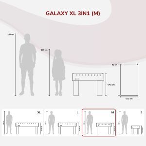 Galaxy-XL Multifunktionstisch, 3in1 | Carromco