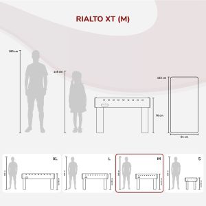 Football table Rialto-XT, foldable | Carromco