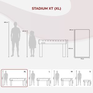 Kickertisch Stadium-XT (blau) | Carromco