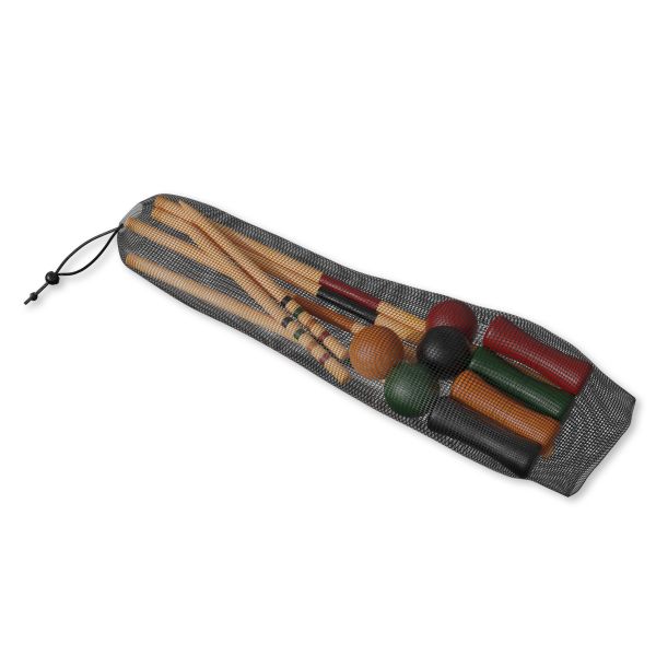 Wooden Croquet Game Set for 4 players, 100% pine wood | Carromco
