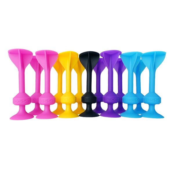 Family Pack TOSSIT Rosa/Gelb/Lila/Blau Dartspiel Original, Boccia meets Darts | TOSSIT