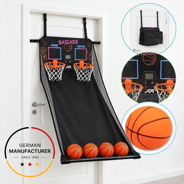 Indoor Door Basketball Game Bascade for 2 Players with Electronic Scores, Arcade Basketball Game for the Door | FASports
