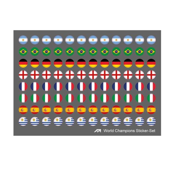 Sticker-Set der WM-Sieger (World Champions) | FASports
