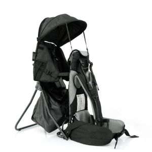 Kindertrage Lil´Boss Kids Rückentrage, Kinderkraxe Schwarz-Grau | FASports