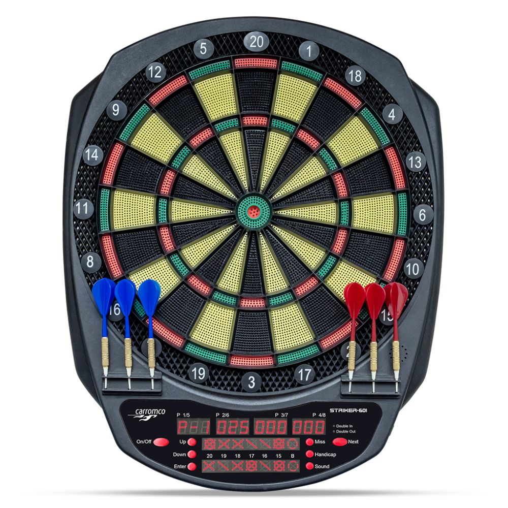 Striker 601 Elektronische Dartscheibe, 3-Loch Carromco ➜ sportaddicts