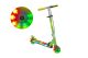 Foldable Kids Scooter Velotouro with LED wheels, green-yellow-red | ChronoSports