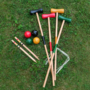 Wikinger Krocket Spiel-Set für 4 Spieler aus Kiefernholz | Carromco