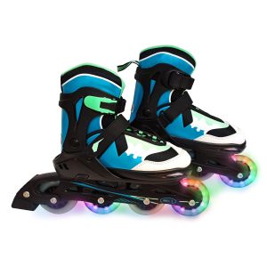 Inline Skates Karuso size 29-33 for kids/adults with LED wheels | FASports
