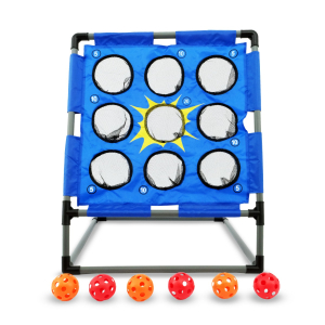 Wurfball-Spiel Set Bolimo inkl. 6 Wurfbälle, Wurfspiel  für Kinder und Erwachsene, 2 Spieler | FASports