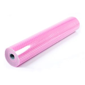 Doublelayer Pilates Yogamatte mit 2 Seiten Wendemöglichkeit, TPE, pink/grau, 183x61x0.5cm, mit Trageschlaufe | FASports