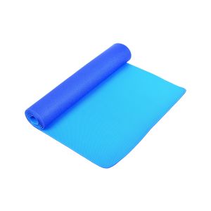 Doublelayer Pilates Yogamatte mit 2 Seiten Wendemöglichkeit,  PVC, blau/türkis, 173x61x0.6cm, mit Trageschlaufe | FASports