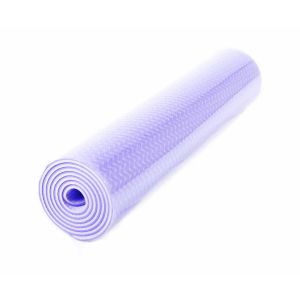 Doublelayer Pilates Yogamatte mit 2 Seiten Wendemöglichkeit, TPE, violett/lila, 183x61x0.6cm, mit Trageschlaufe | FASports