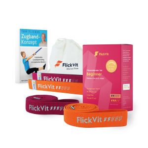 Beginner Resistance Bands Set with Autographed Exercising Book | FlickVit®