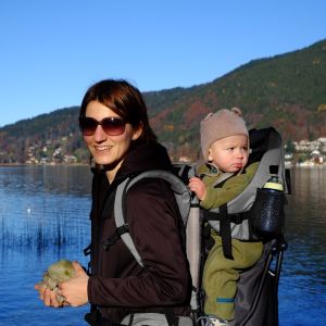 Lil´Boss Kids carrier backpack, black-grey | FASports