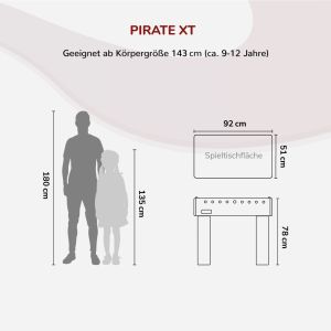 Football table Pirate-XT | Carromco