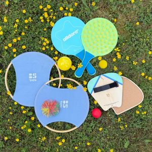 3 Fun Rackets Ball Set Games, Outdoor Ball Games with Rackets, Garden and Beach Game | FASports
