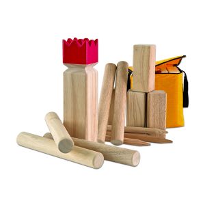 Wikinger Schach® Classic, Vikings Chess Game KUBB, rubber wood | Carromco