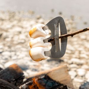 Poket-BBQ-Fork Set of 2, stainless steel barbecue fork for campfires | Grillbaron