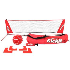 Kickit Pro (Doubles) – Soccer Tennis Net (3.66m) for 4 players, Football meets Tennis, Outdoor Football Ball Game Set for Park, Garden, Beach | Kickit