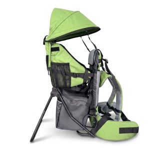 Kindertrage Lil´Boss Kids Rückentrage, Kinderkraxe Grün-Grau | FASports