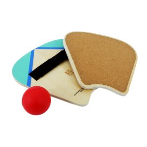 Paddle Ball Racket Set, Outdoor Ball Game with wooden Paddles, Beach and Park Game | BS Toys