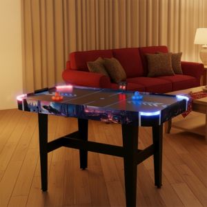 LED Air Hockey Table Skyline Arena, Air Hockey with LED Light Effect and LED Pushers/Pucks | FASports