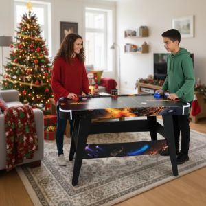 LED Airhockey-Tisch Solar Fury, Airhockey mit LED-Lichteffekt und LED-Pusher/Pucks | FASports